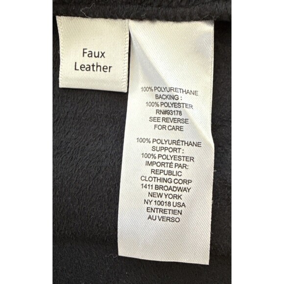 Truth By Republic Women’s Faux Leather Black Pleated Skirt - Size 6 - Picture 5 of 6